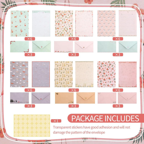 Letter writing set pcs - set, 36