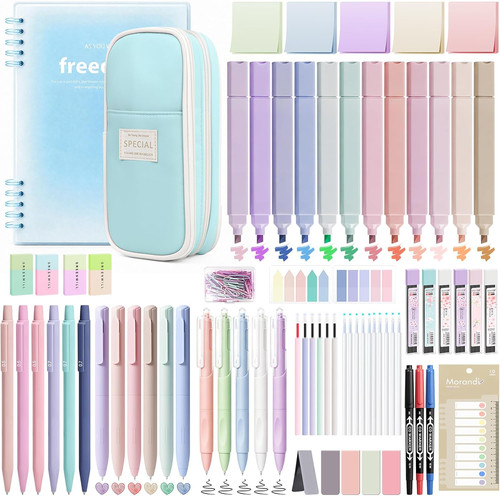123 pcs aesthetic stationery - 123,