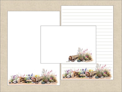 Log flowers a5 - "log,