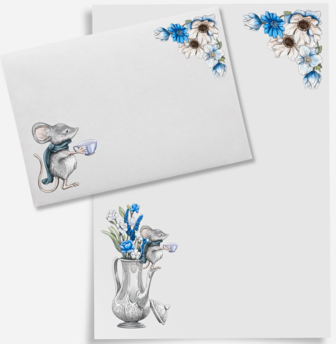 Mouse letter writing set - letter, &
