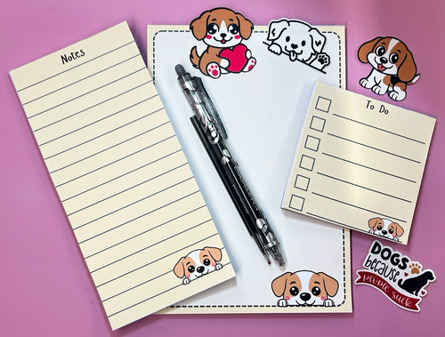 Cute dog stationery - 3, x