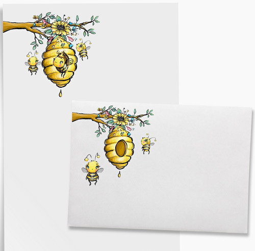 Bee letter writing - letter,