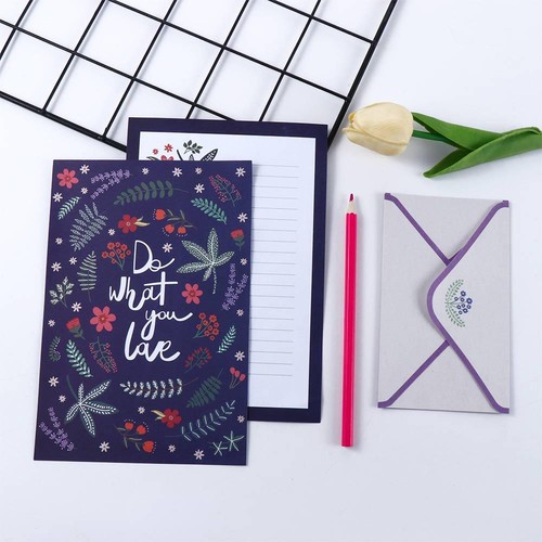 Floral letter writing set 6pcs - writing,