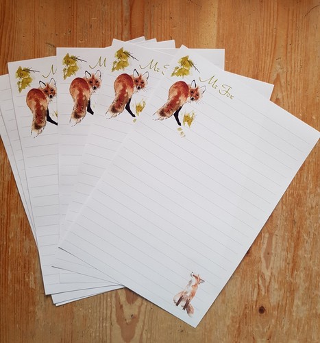 Lonesome fox letter writing - letter,