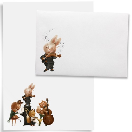 Letter writing set paper - letter, a5