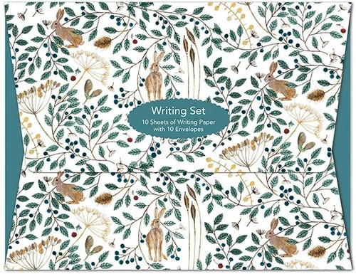 Hares and berries writing - hares,