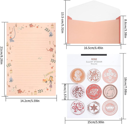 Writing paper and - paper, envelopes