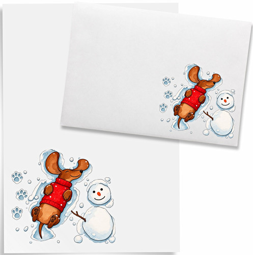 Christmas dachshund letter - christmas,
