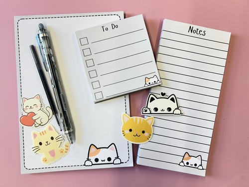 Cute cat stationery set - cat, 3