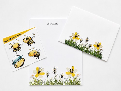Bee letter writing set - writing,
